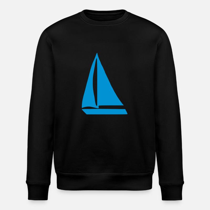 Segelboot - Stanley/Stella Unisex Bio-Sweatshirt ROLLER - Schwarz