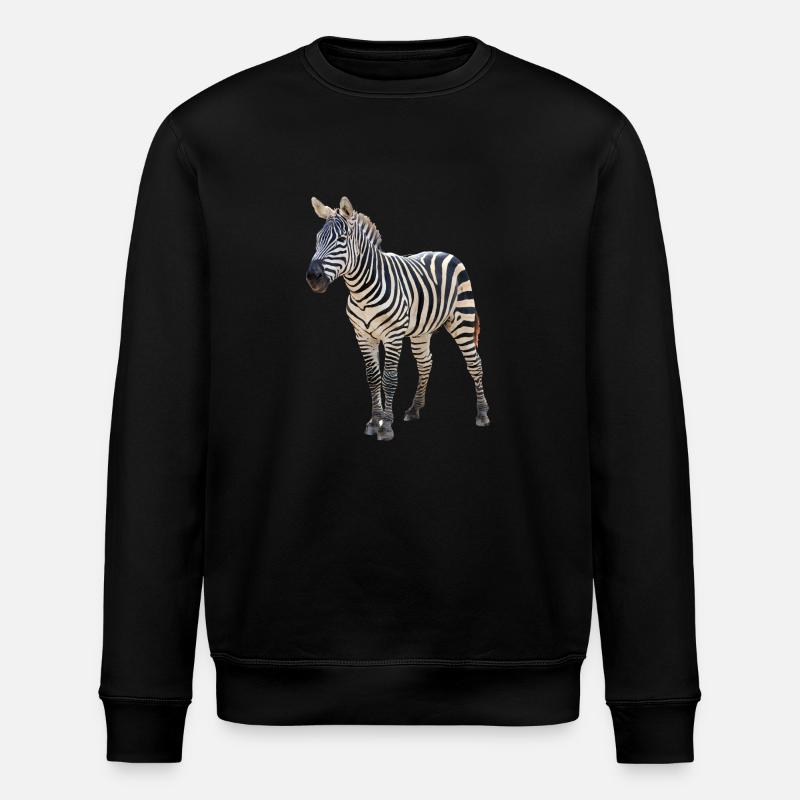 Zebra - Stanley/Stella ROLLER Unisex Organic Sweatshirt - black
