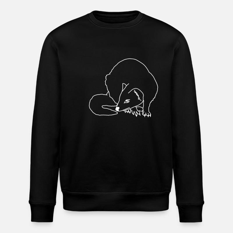 Lineart de la martre - Sweat bio ROLLER Stanley/Stella Unisexe - noir