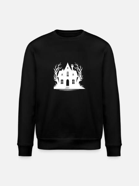 Étrange maison hantée d’Halloween - Sweat bio ROLLER Stanley/Stella Unisexe - noir