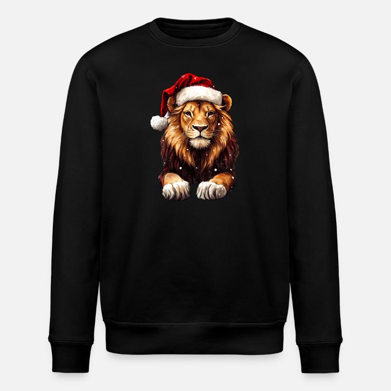 Lion Noël - Sweat bio ROLLER Stanley/Stella Unisexe - noir