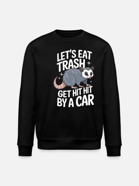 Opossum Possum Tier - Stanley/Stella Unisex Bio-Sweatshirt ROLLER - Schwarz