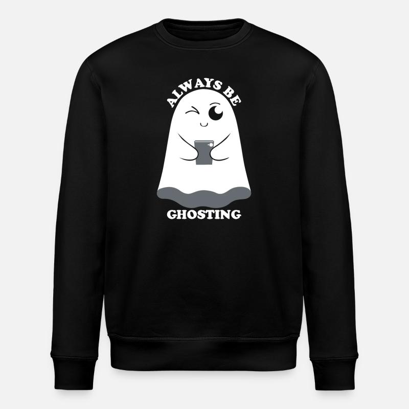 Boo Fantôme Drôle - Sweat bio ROLLER Stanley/Stella Unisexe - noir