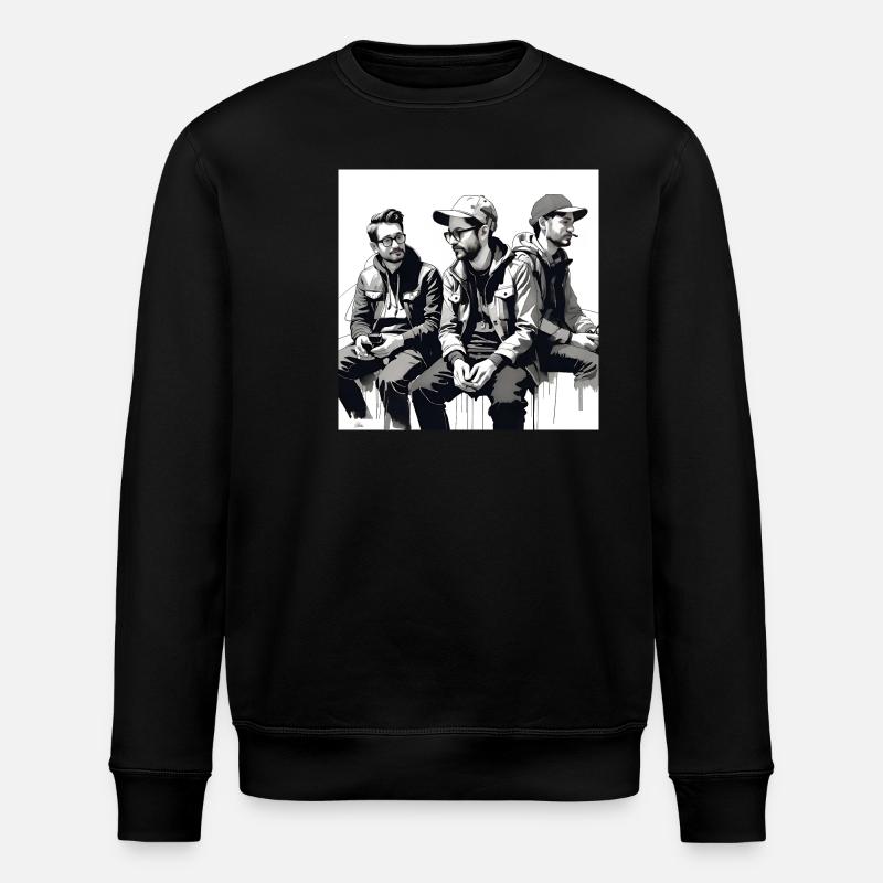 3 amis de l’encre - Sweat bio ROLLER Stanley/Stella Unisexe - noir
