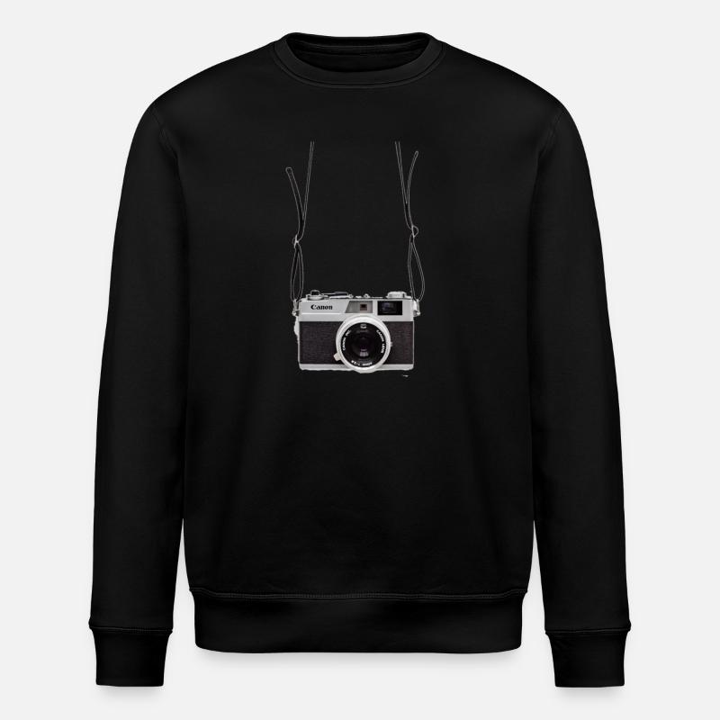 Retro Kamera - Stanley/Stella Unisex Bio-Sweatshirt ROLLER - Schwarz