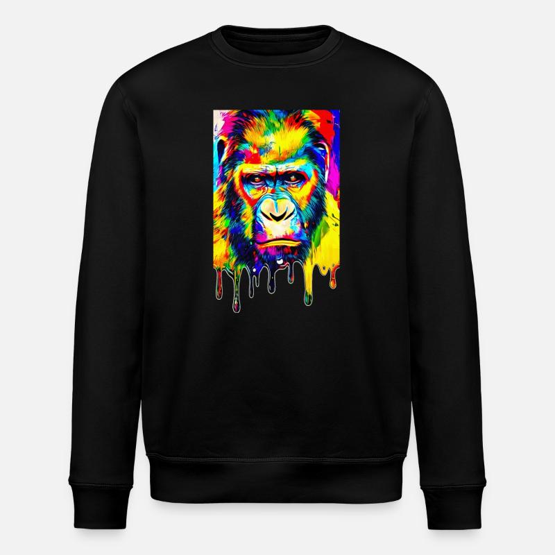 Urban Gorilla - Graffiti Art - Stanley/Stella ROLLER Unisex Organic Sweatshirt - black