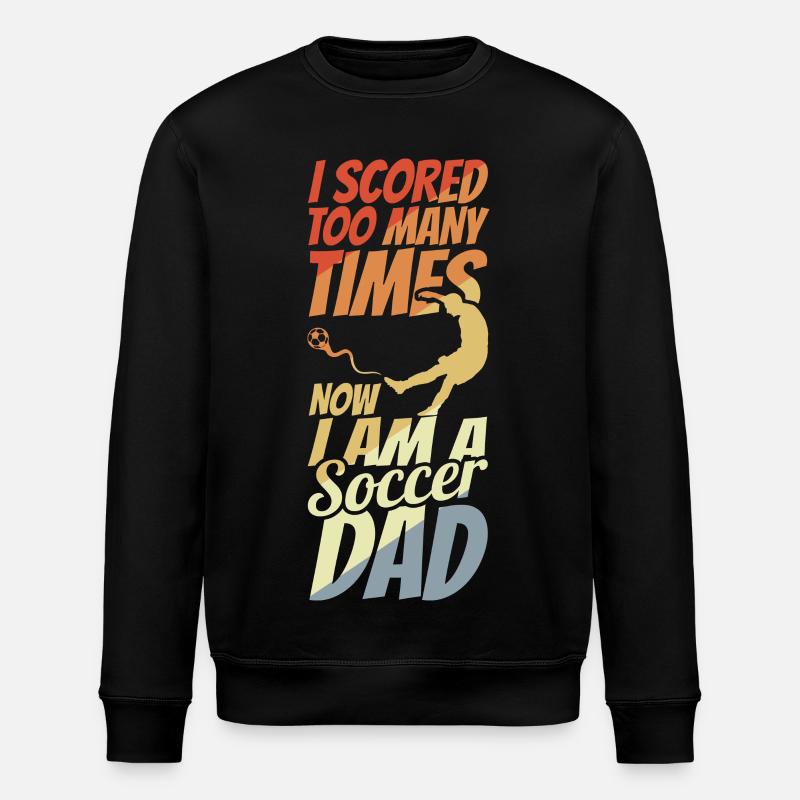 Fußball Dad - Stanley/Stella Unisex Bio-Sweatshirt ROLLER - Schwarz