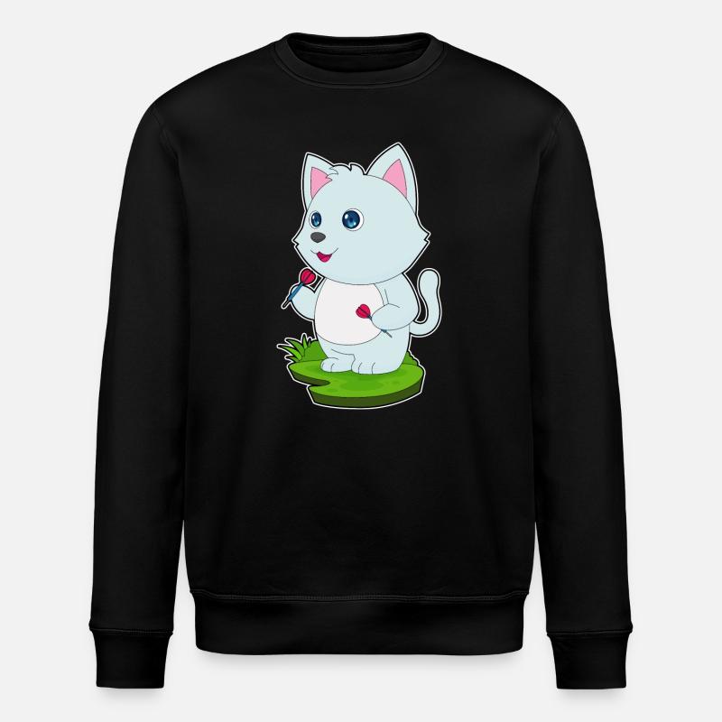 Fléchette de chat - Sweat bio ROLLER Stanley/Stella Unisexe - noir