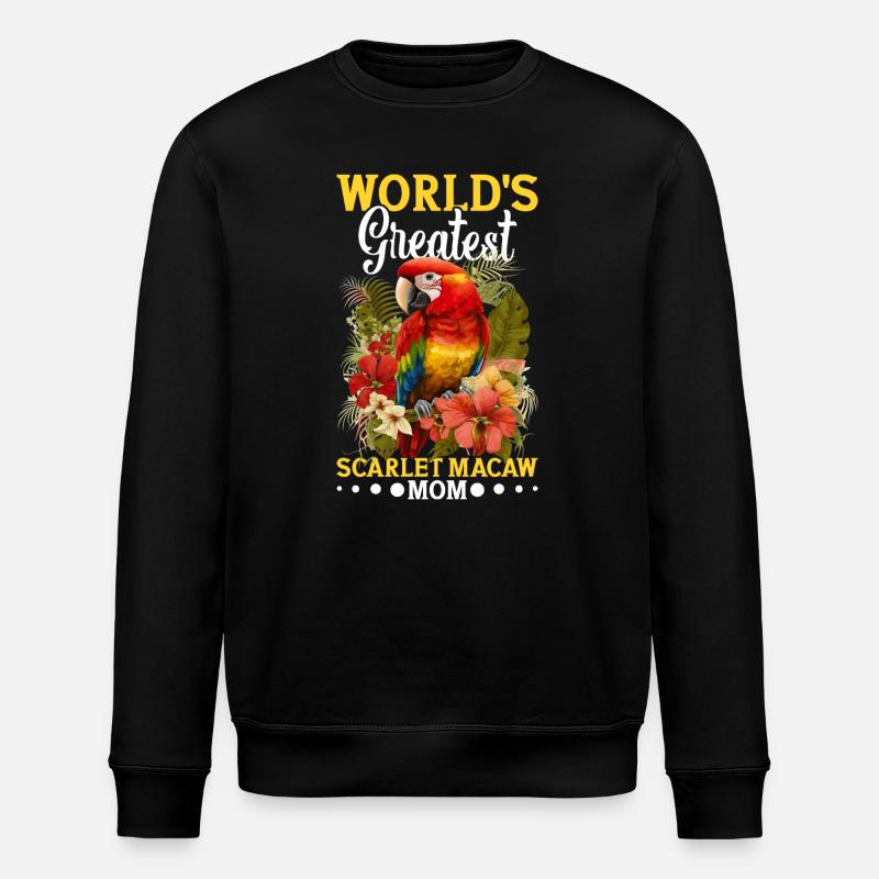 Die größte Scharlachara Mutter der Welt - Stanley/Stella Unisex Bio-Sweatshirt ROLLER - Schwarz