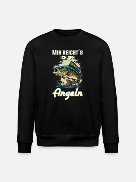 I've had enough, I'm going fishing! - Stanley/Stella ROLLER Unisex Organic Sweatshirt - black