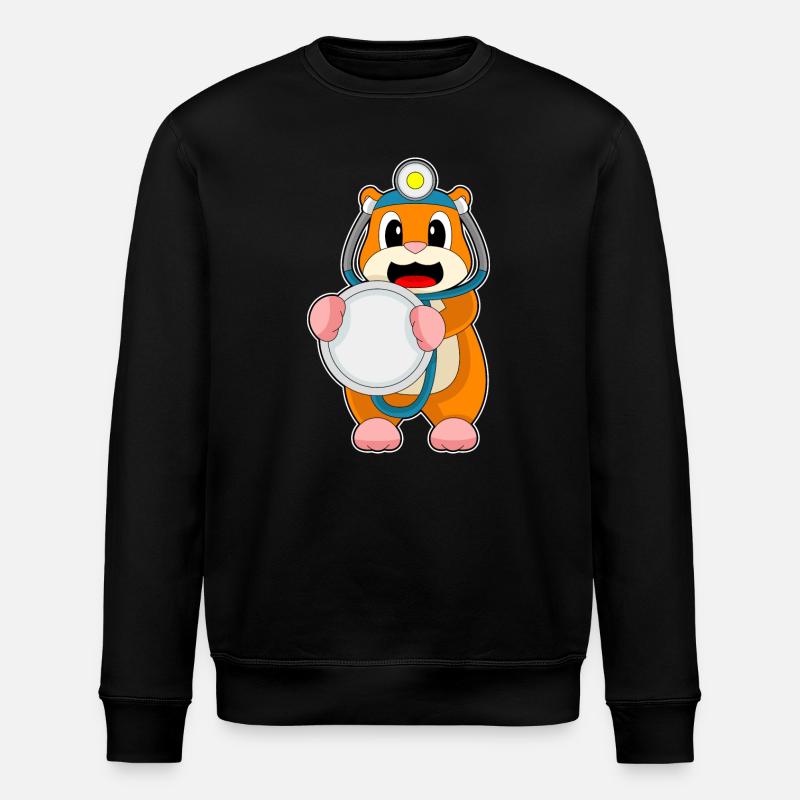 Stéthoscope Hamster Doctor - Sweat bio ROLLER Stanley/Stella Unisexe - noir
