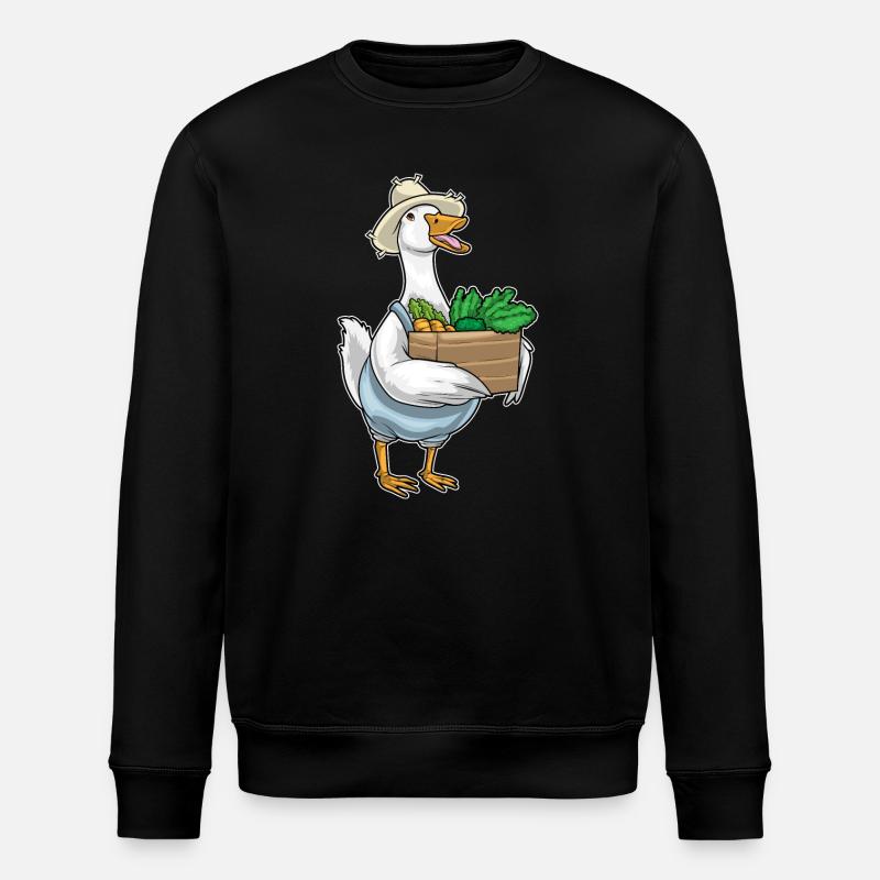 Canard Légumes fermiers - Sweat bio ROLLER Stanley/Stella Unisexe - noir
