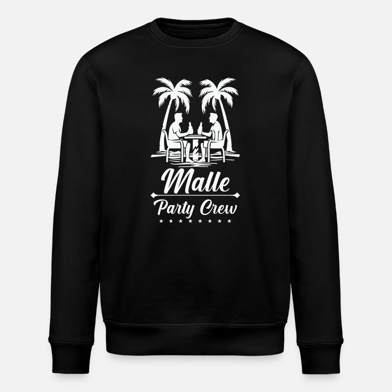 Malle Party Crew - Stanley/Stella ROLLER Unisex Organic Sweatshirt - black