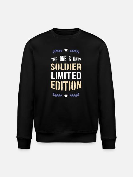 The One & Only Soldier Limited Edition - Stanley/Stella ROLLER Unisex Organic Sweatshirt - black