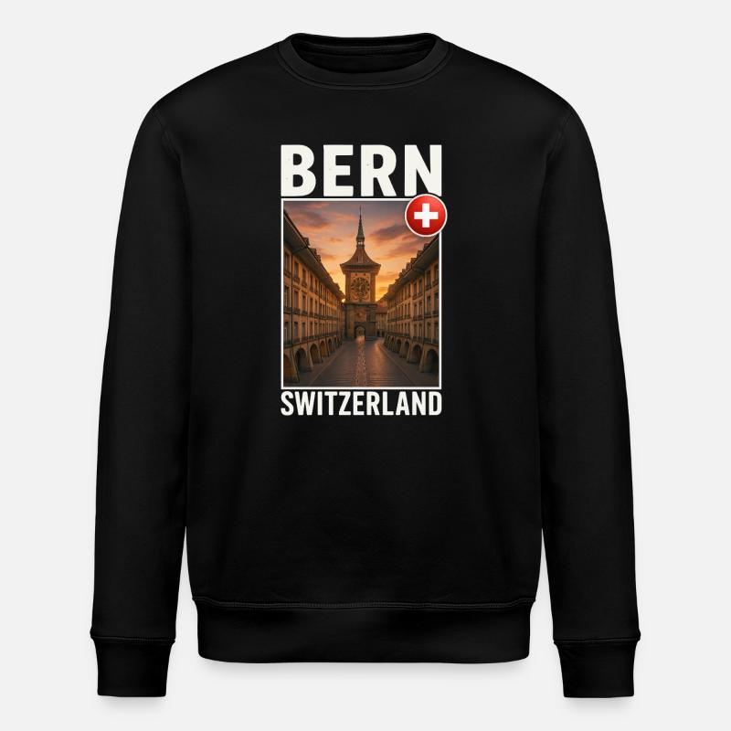 Bern - Stanley/Stella Unisex Bio-Sweatshirt ROLLER - Schwarz