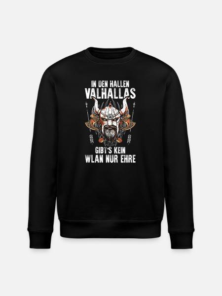 Mittelalter Schildwall Mittelaltermarkt Wikinger - Stanley/Stella Unisex Bio-Sweatshirt ROLLER - Schwarz
