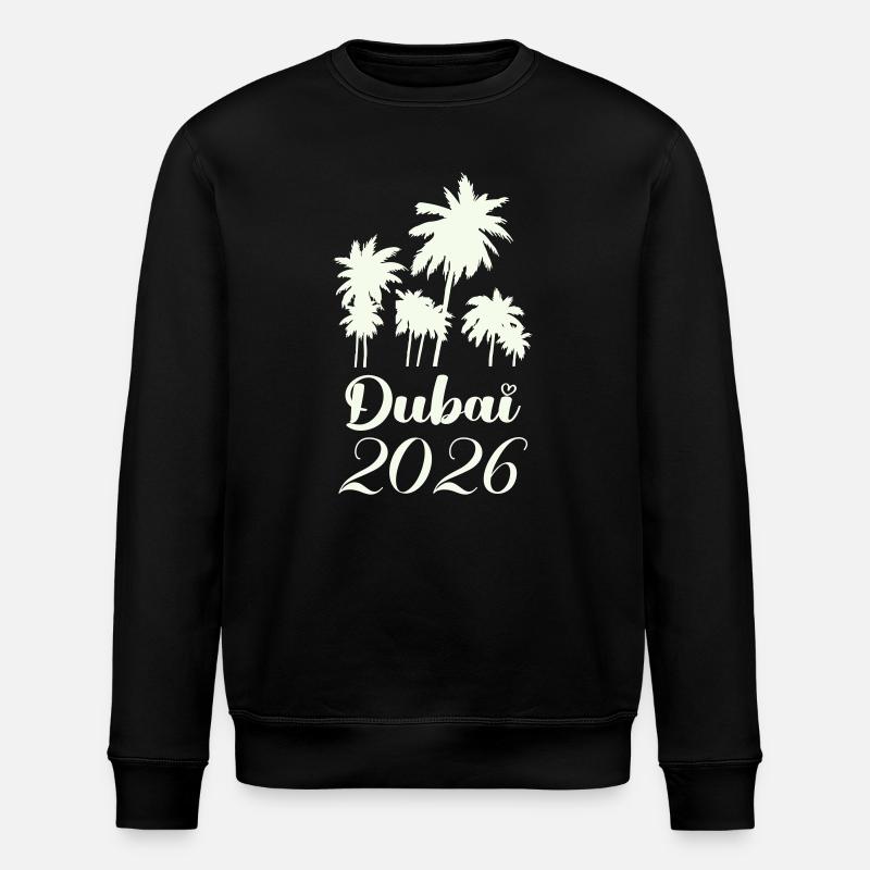 Dubai Palmen 2026 Script - Stanley/Stella Unisex Bio-Sweatshirt ROLLER - Schwarz