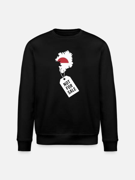 Grönland nicht zum Verkauf – Statement-Design - Stanley/Stella Unisex Bio-Sweatshirt ROLLER - Schwarz