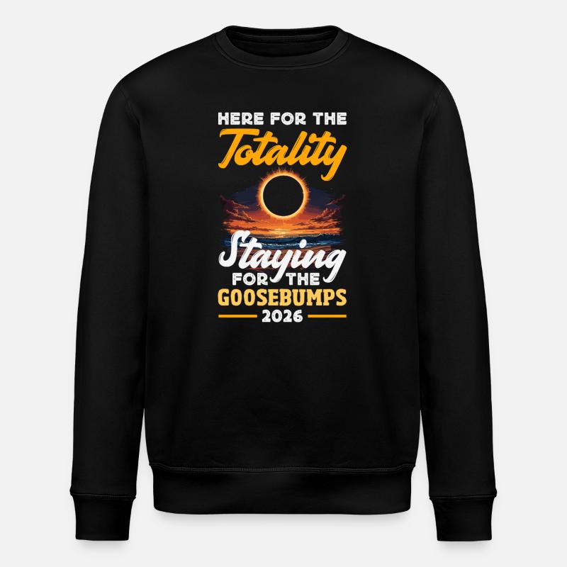 Éclipse solaire 2026, 12 août - Sweat bio ROLLER Stanley/Stella Unisexe - noir