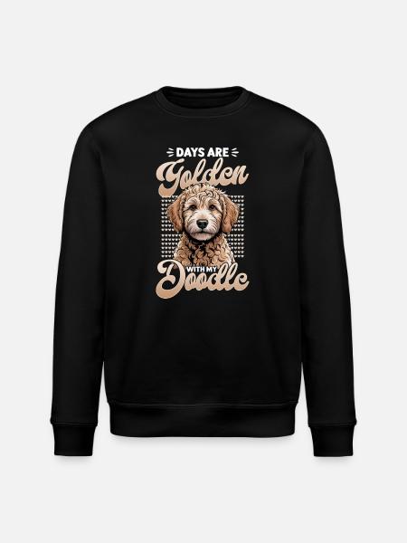Goldendoodle Dog Breed - Stanley/Stella ROLLER Unisex Organic Sweatshirt - black