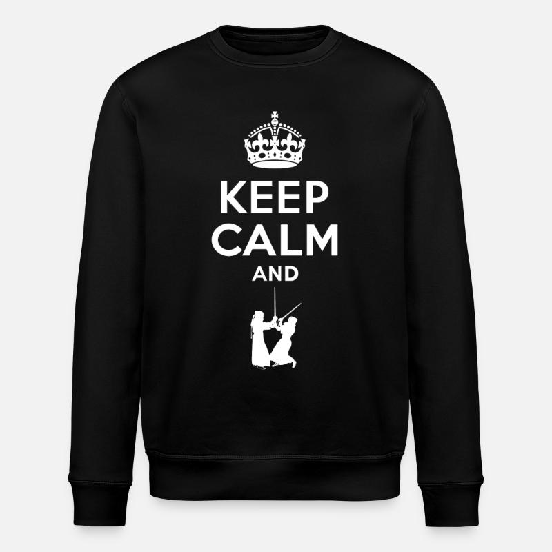 Keep Calm - Kendo - Stanley/Stella ROLLER Unisex Organic Sweatshirt - black