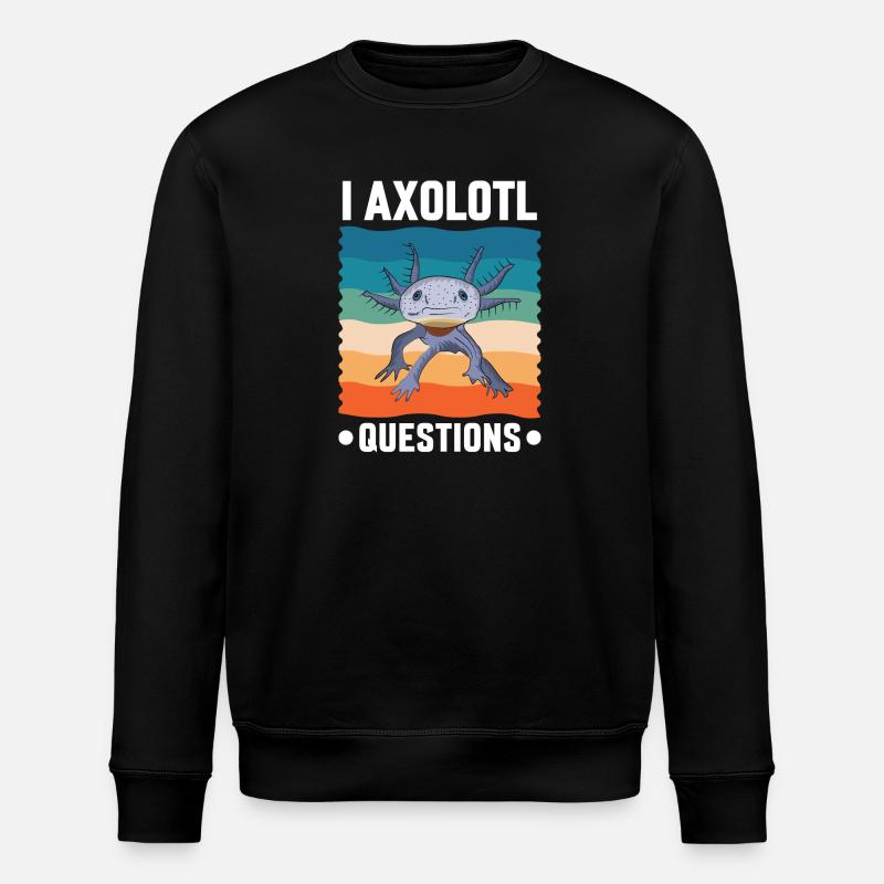 Axolotl - Stanley/Stella ROLLER Unisex Organic Sweatshirt - black