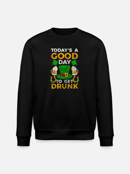 Irish Wanderlust Happiness Irish - Stanley/Stella ROLLER Unisex Organic Sweatshirt - black