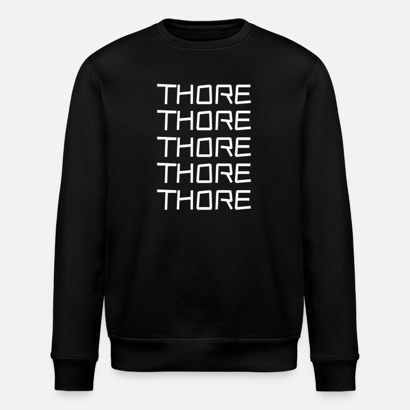 Célibataire Thore - Sweat bio ROLLER Stanley/Stella Unisexe - noir