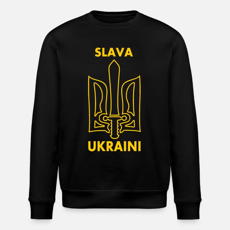 Slava ukraini - Stanley/Stella Unisex Bio-Sweatshirt ROLLER - Schwarz
