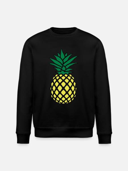 Funky pineapple - Stanley/Stella ROLLER Unisex Organic Sweatshirt - black