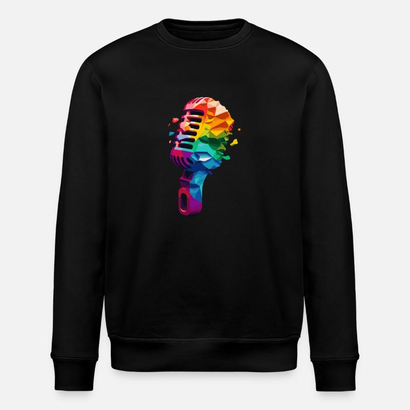 Micro couleur - Sweat bio ROLLER Stanley/Stella Unisexe - noir