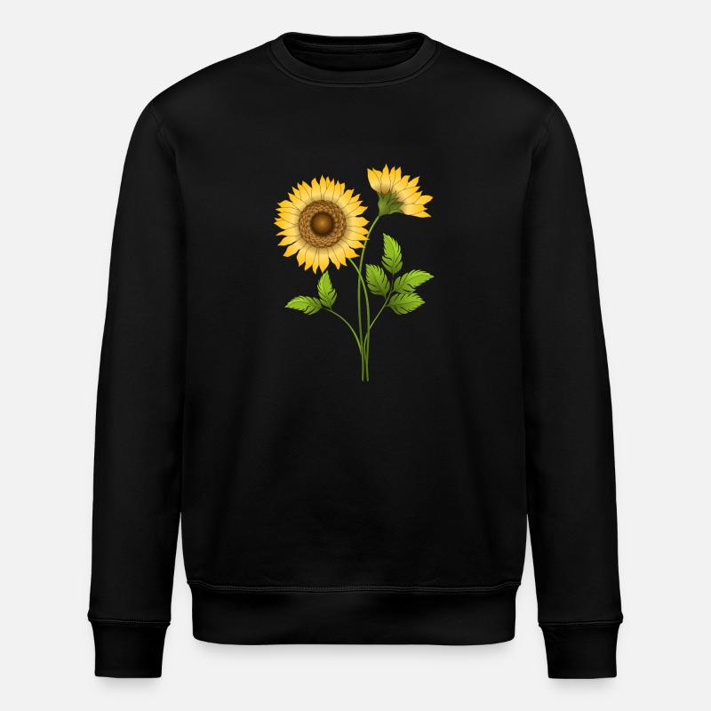 Blumen - Stanley/Stella Unisex Bio-Sweatshirt ROLLER - Schwarz