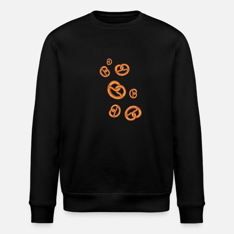 Brezel, Brezeln, Backwaren - Stanley/Stella Unisex Bio-Sweatshirt ROLLER - Schwarz