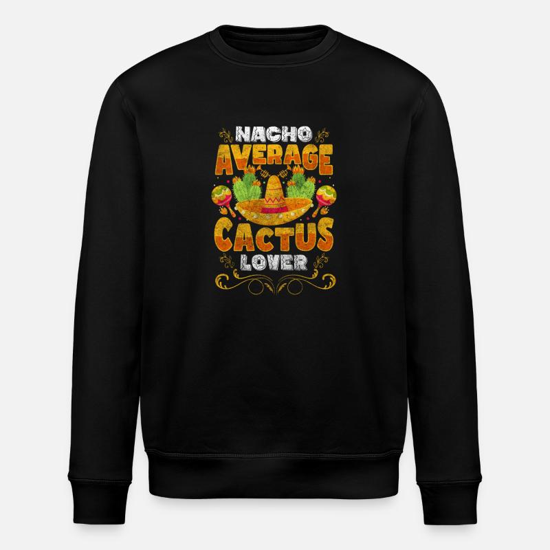 Cactus Desert Garden - Stanley/Stella ROLLER Unisex Organic Sweatshirt - black