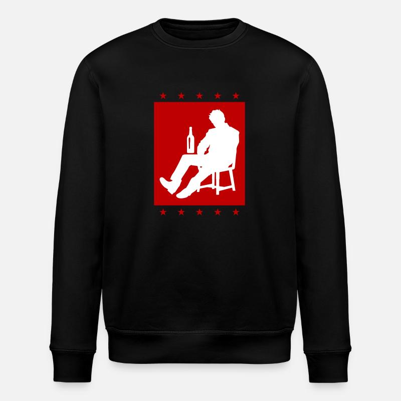 Drunk Man Drinking Drunk - Stanley/Stella ROLLER Unisex Organic Sweatshirt - black