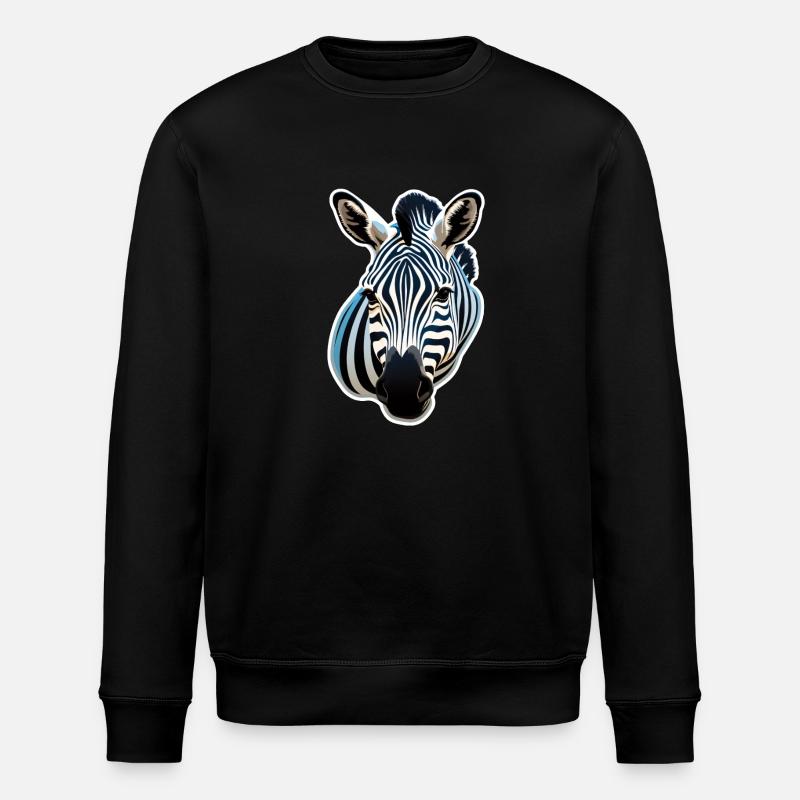 Zebrakopf - Stanley/Stella Unisex Bio-Sweatshirt ROLLER - Schwarz
