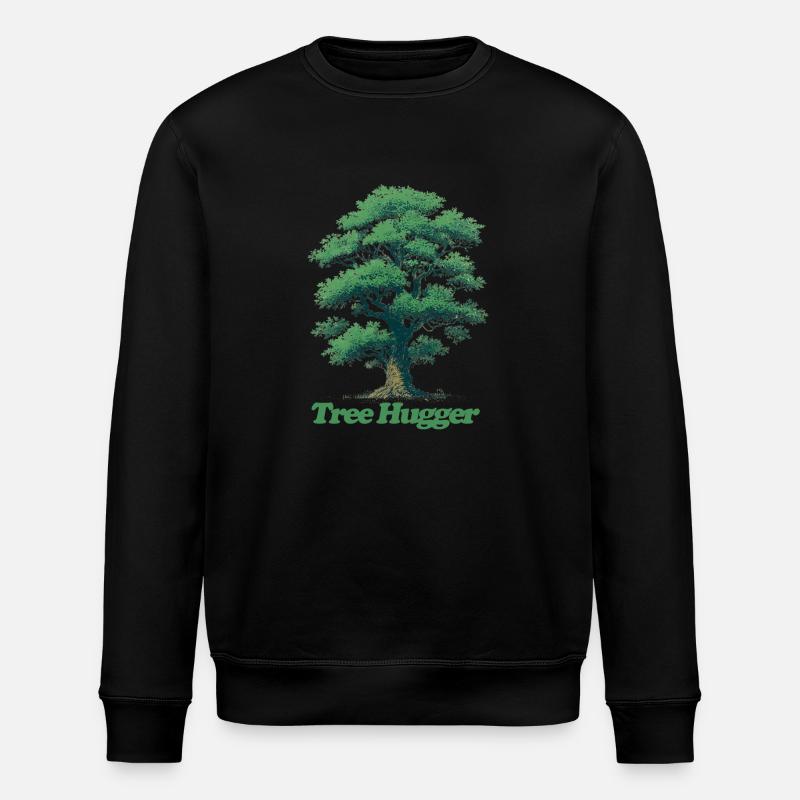 Tree Hugger - Stanley/Stella ROLLER Unisex Organic Sweatshirt - black