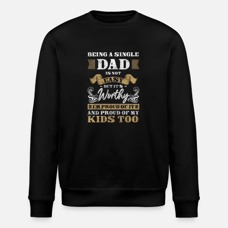 Parents Solo Sarcasm - Stanley/Stella ROLLER Unisex Organic Sweatshirt - black