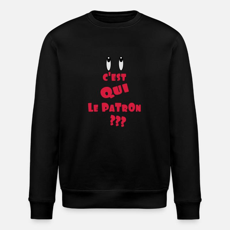 LE PATRON - Sweat bio ROLLER Stanley/Stella Unisexe - noir