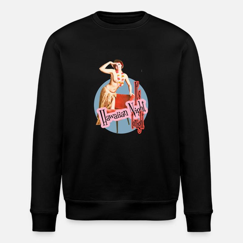 hawaiian night - Stanley/Stella Unisex Bio-Sweatshirt ROLLER - Schwarz