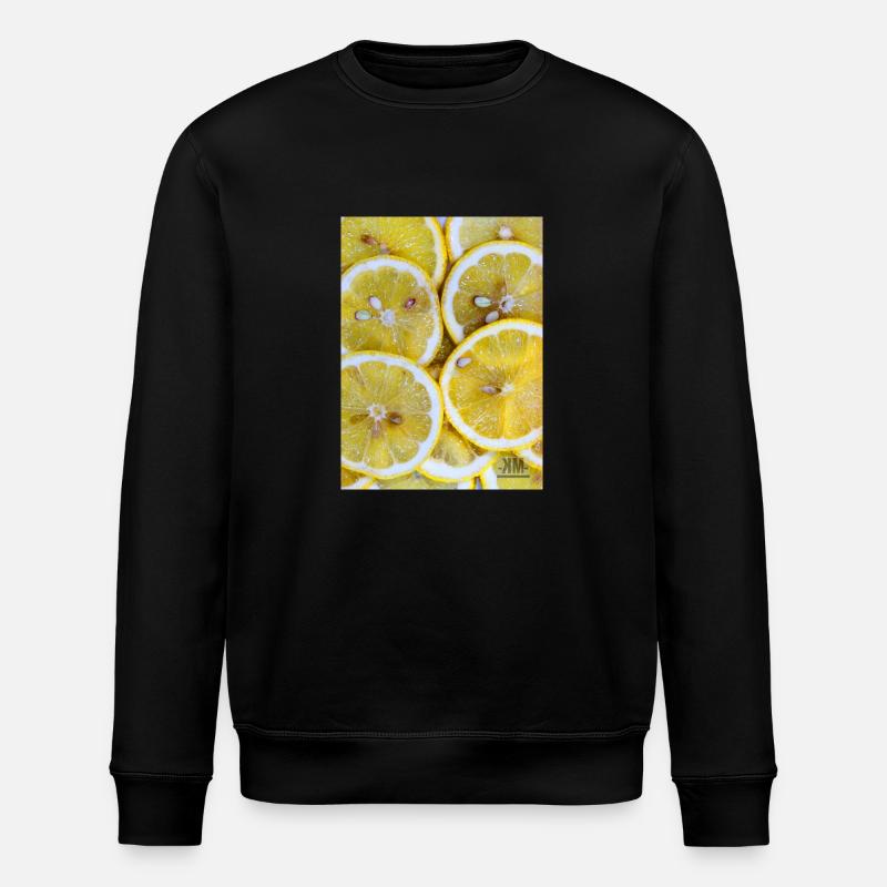 lemon - Stanley/Stella ROLLER Unisex Organic Sweatshirt - black