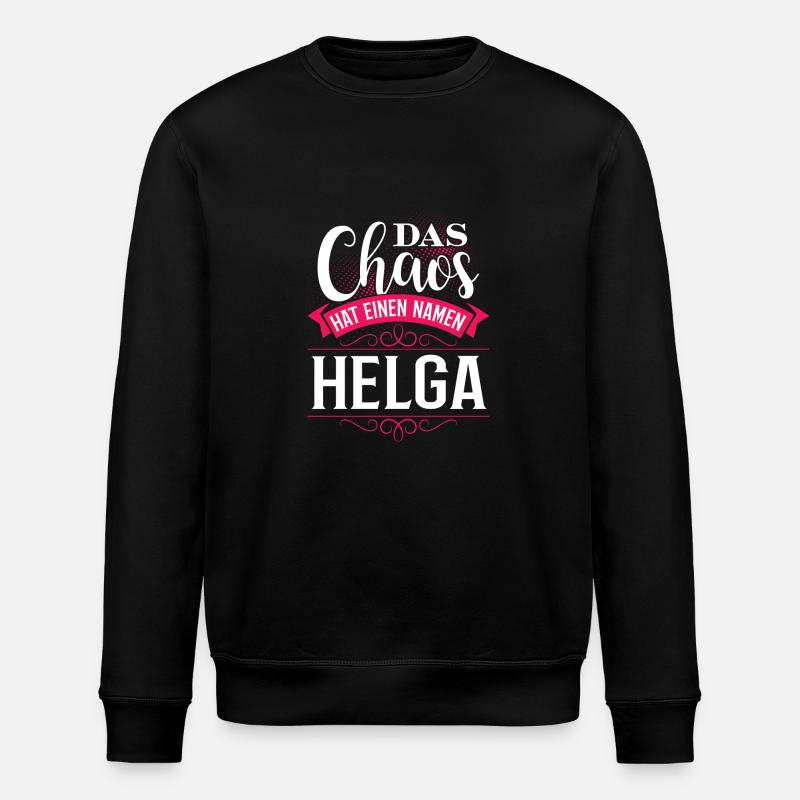 HELGA - Chaos - Stanley/Stella Unisex Bio-Sweatshirt ROLLER - Schwarz