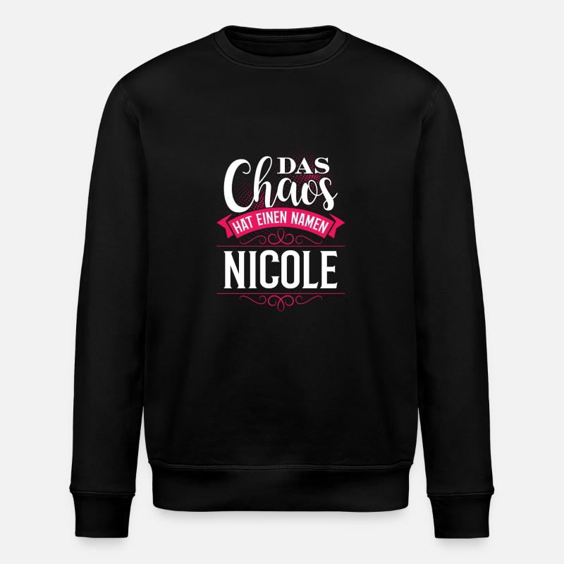 NICOLE - chaos - Stanley/Stella Unisex Bio-Sweatshirt ROLLER - Schwarz