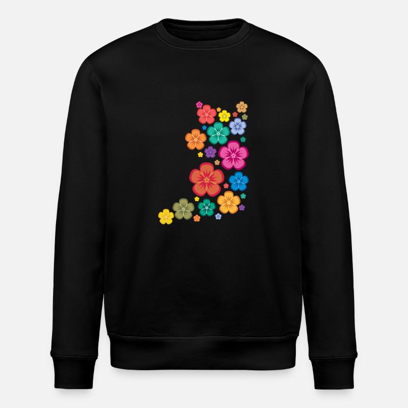 chemise floraux - Sweat bio ROLLER Stanley/Stella Unisexe - noir