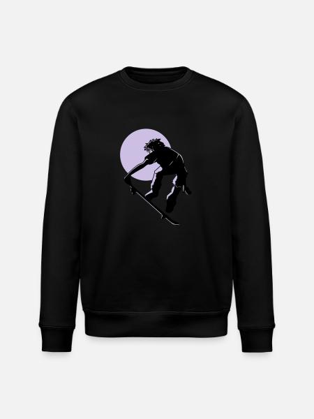 skater - Stanley/Stella Unisex Bio-Sweatshirt ROLLER - Schwarz