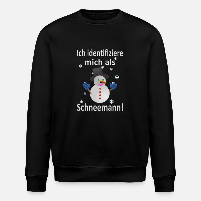Schneemann Identität - Vers.1 - Stanley/Stella Unisex Bio-Sweatshirt ROLLER - Schwarz