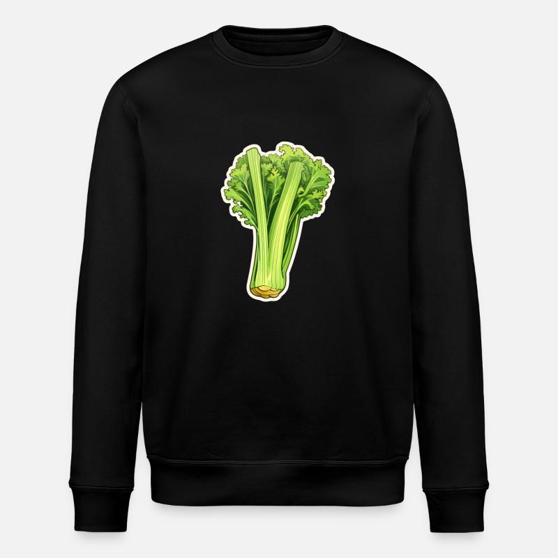 Céleri ou branche de céleri - Sweat bio ROLLER Stanley/Stella Unisexe - noir