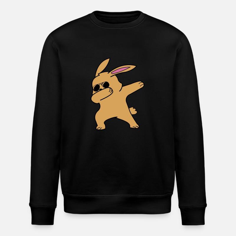 Tamponner le lapin - Sweat bio ROLLER Stanley/Stella Unisexe - noir