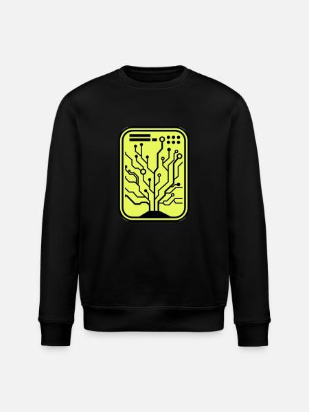 Micro Chip - Stanley/Stella ROLLER Unisex Organic Sweatshirt - black