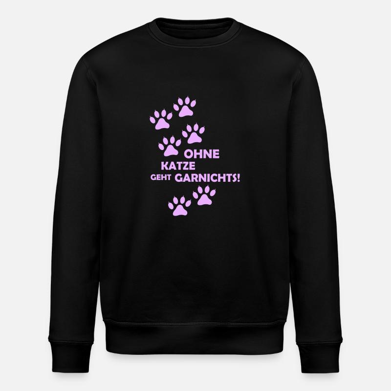 Rien ne fonctionne sans chat - Sweat bio ROLLER Stanley/Stella Unisexe - noir